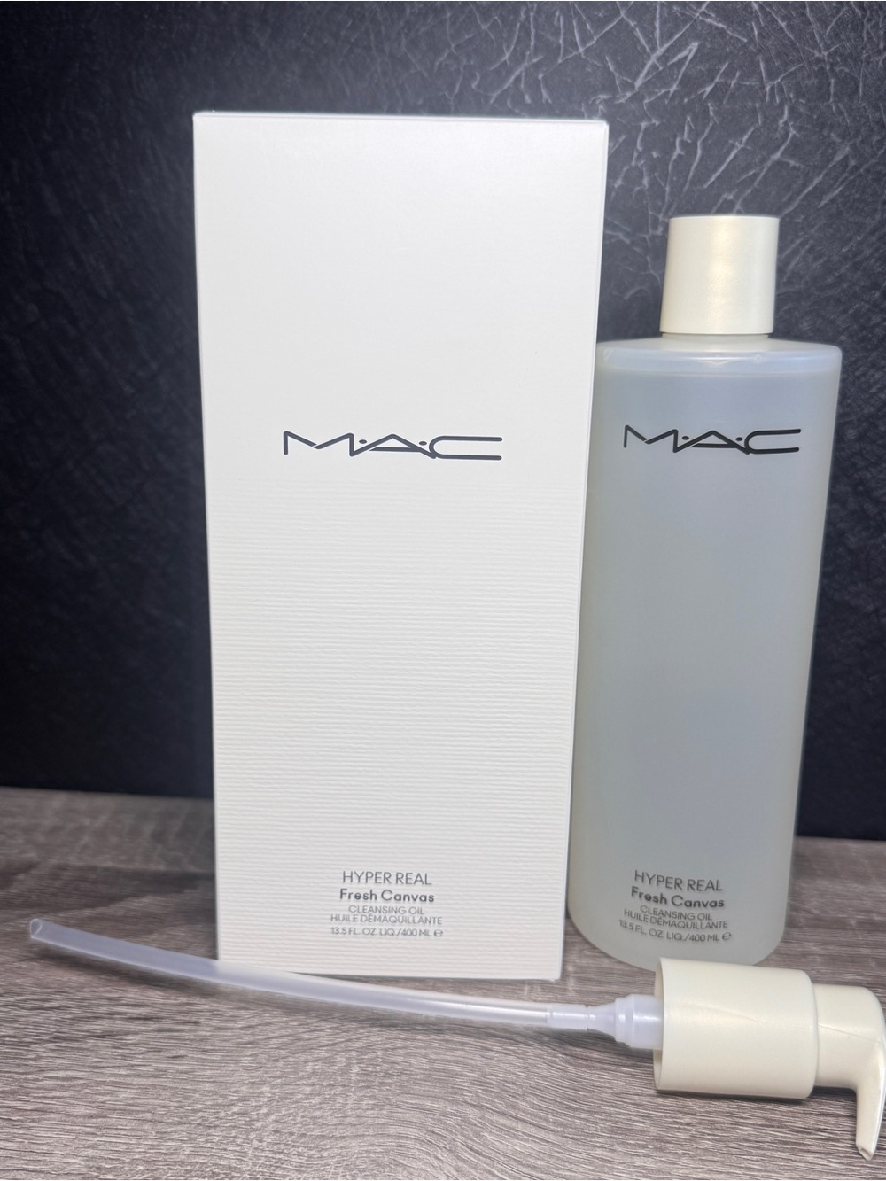 MAC Hyper Real Fresh Canvas Cleansing Oil Makeup Remover Jumbo Size 400ml NIB